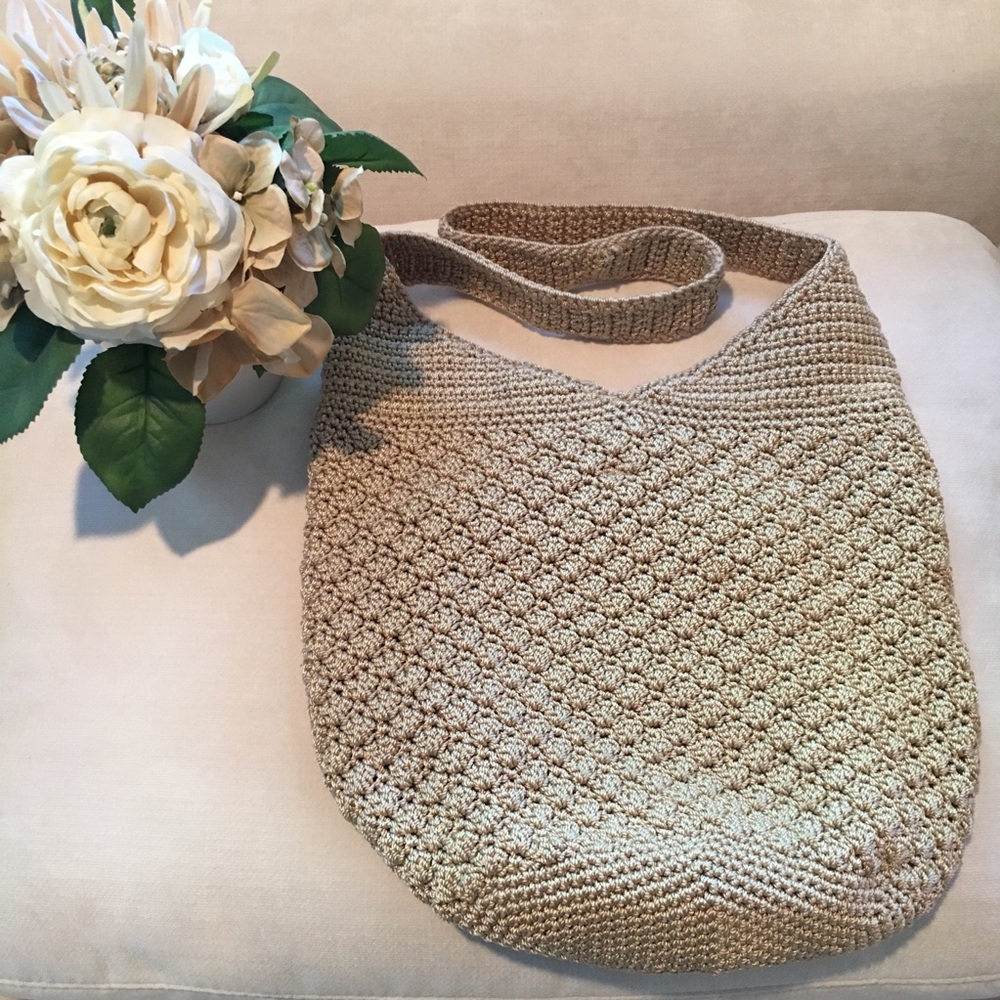 The Sak Palm Spring crochet hobo Excellent cond